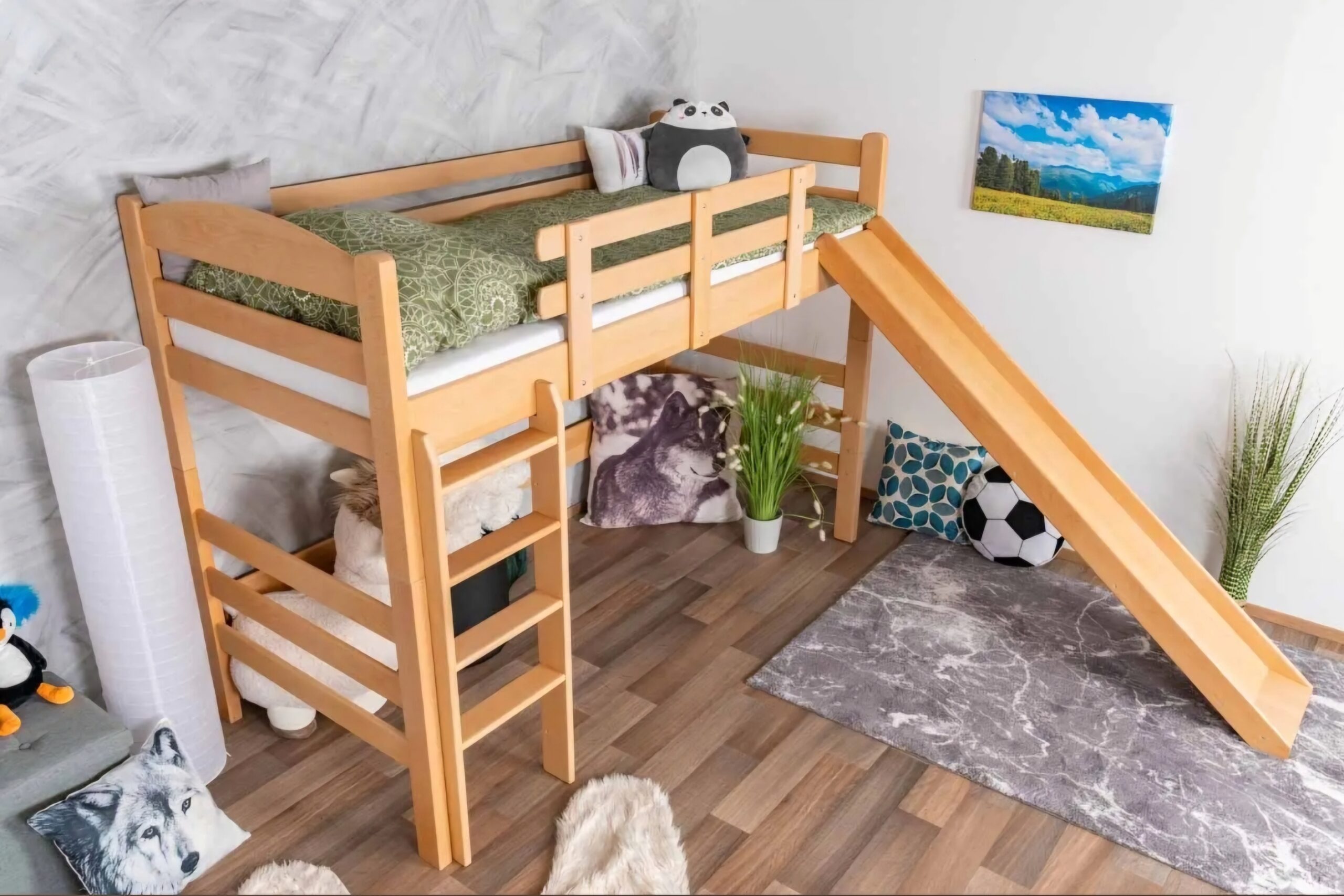 Spratni krevet K30 sa toboganom Spratni krevet K30 sa toboganom
